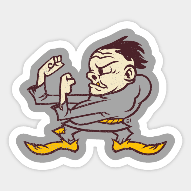 Hasslin' Hunchbacks! Sticker by GiMETZCO!